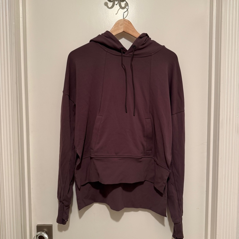 Athleta Mauve Hoodie with Drawstring